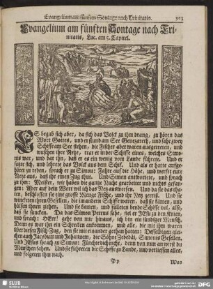 [Evangelium und Epistel am fünften Sontage nach Trinitatis]