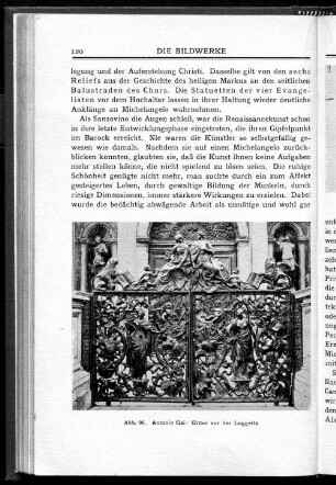 Abb. 96. Antonio Gai: Gitter vor der Loggetta