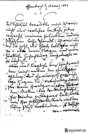 3: Brief von Sophie von La Roche an Johann Wilhelm Ludwig Gleim