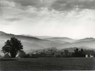 Silhouette des Bayerischen Waldes Vichtacht