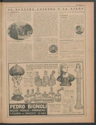 De nuestra cosecha y la ajena