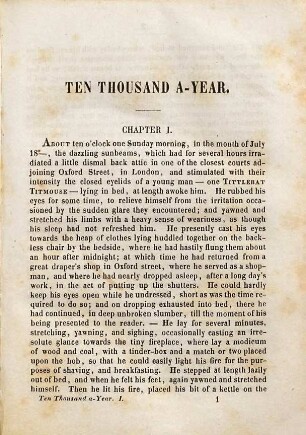 Ten thousand a - year : in 3 volumes, 1