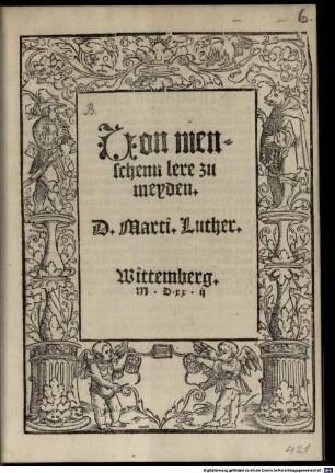 Uon menschenn lere zu meyden