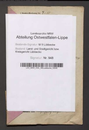 Erblasser: Meyer gt. Wegehöft, Charlotte Luise, geb. Winkelmann: