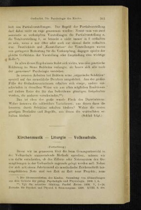 Kirchenmusik - Liturgie - Volksschule : (Fortsetzung)