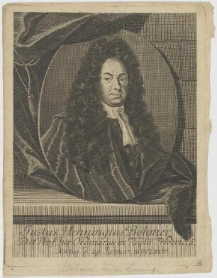 Bildnis des Justus Henningius Böhmer