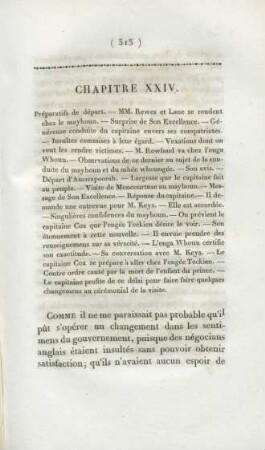 Chapitre XXIV. Préparatis de départ ...