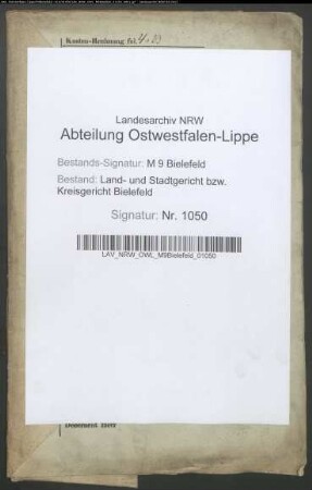 Sonstige: Wemhöner, gen. Sahrmann, Caspar Heinrich: