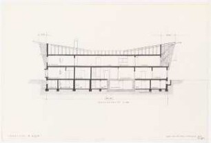 Landhaus, Nyon (Haus Schwebes, zahlreiche Varianten): Längsschnitt 1:100
