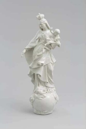 Maria mit dem Christuskind auf der Weltkugel