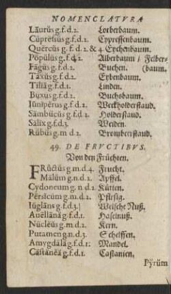 49. De Fructibus.