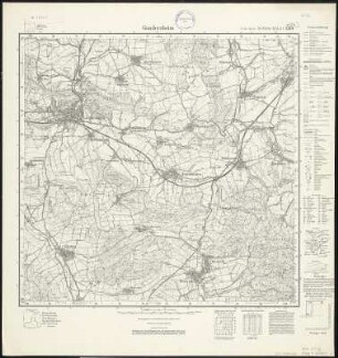 Meßtischblatt 2301 : Gandersheim, 1937 : Gandersheim. - Hrsg. 1910, einz. Nachtr. 1937. - 1:25000. - [Berlin]: Reichsamt für Landesaufnahme, 1937. - 1 Kt.
