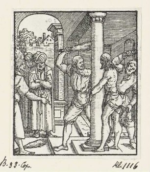 Geißelung Christi, Blatt 17 der Folge "Passion"