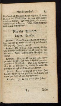 Neunter Auftritt. Laura. Leander.