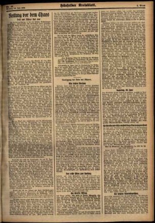 Zweite Ausgabe vom Montag, den 16. Juli 1934.