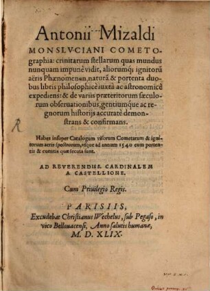 Cometographia