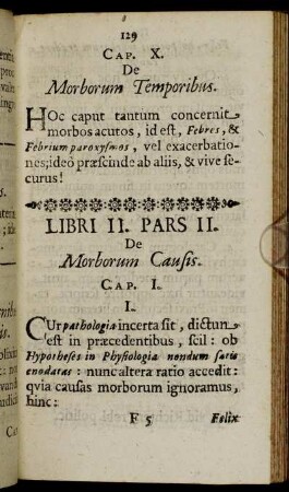 Pars II. De Morborum Causis.