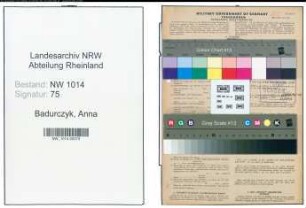 Entnazifizierung Anna Badurczyk , geb. 23.09.1907 ()