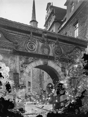 Merseburg. Vorschloss. Löwentor (1665)