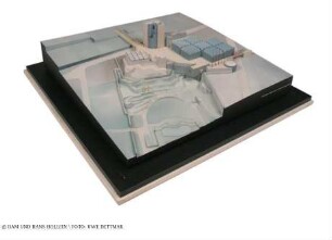 Städtisches Museum Abteiberg - Modell der Gesamtanlage mit Umgebung