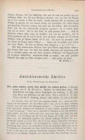 207-215 Empfehlenswerthe Schriften