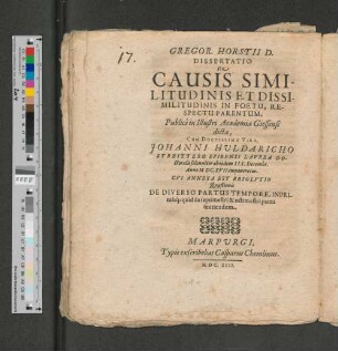 [2]: Dissertatio de causis similitudinis et dissimulitudinis in foetu, respectu parentum, ...