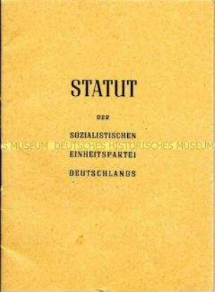Statut der SED