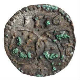Fundmünze, Pfennig (einseitig), 1536