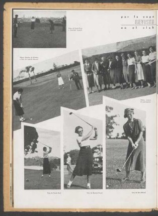 Revista "Anales", por la copa en el club de golf - [Ilustración]