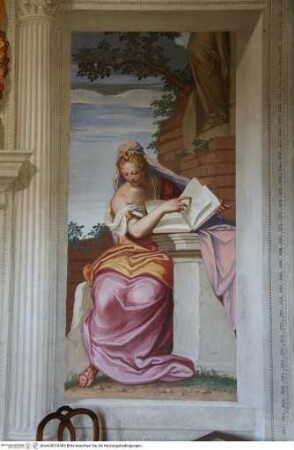 Freskendekoration mit mythologischem Zyklus, Freskendekoration mit verschiedenen Künsten, Architektur