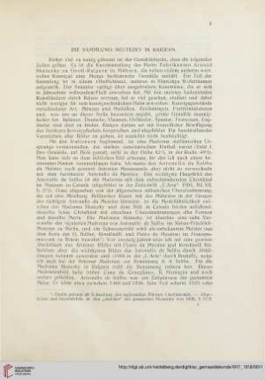 Die Sammlung Skutezky in Raigern
