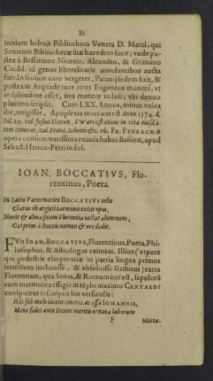 Ioan. Boccatius