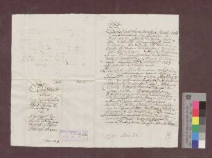 Fritz Oswald zu Marzell verkauft der badischen Landesadministration 1/2 Jauchert Tannenwald um 50 Gulden 30 Kreuzer.