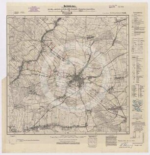 Topographische Karte 2408 Freystadt mit Markierung der Bildsäulenstandorte bei Freystadt