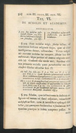 Tit. VI. De Scholis Et Academiis