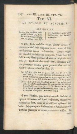 Tit. VI. De Scholis Et Academiis