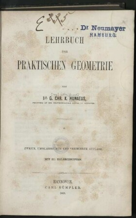 Lehrbuch der praktischen Geometrie