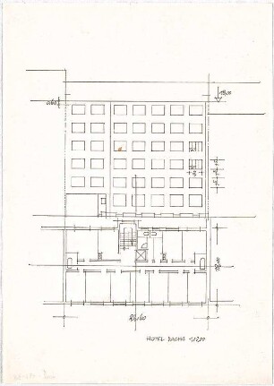 Döllgast, Hans; Fürstenstr.; Pension "Dachs" - Ansicht; Grundriss