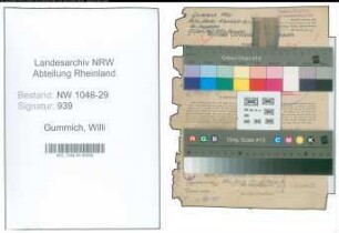 Entnazifizierung Willi Gummich , geb. 03.11.1914 (Beamter)