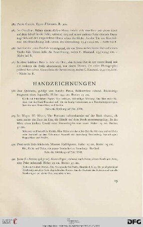 Handzeichnungen (Nr. 388-398)