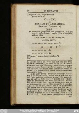 Ode XXI. in Dianam Et Apollinem.