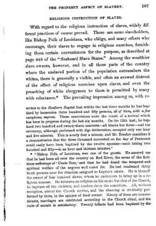 Religious Instruction of Slaves,