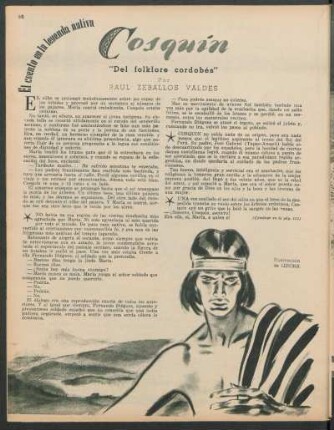 El cuento en la leyenda nativa - Cosquín : "Del folklore cordobés"