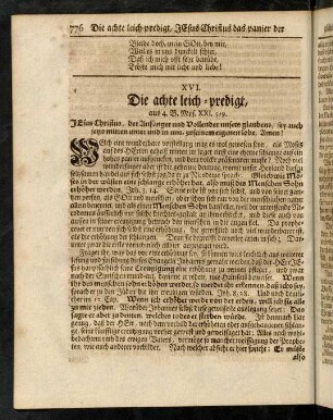 776-789, XVI. Die achte Leich-Predigt