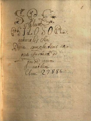 Speculum philosophiae naturalis - BSB Clm 27886
