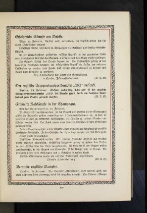 Erbitterte Nahkämpfe in der Champagne.