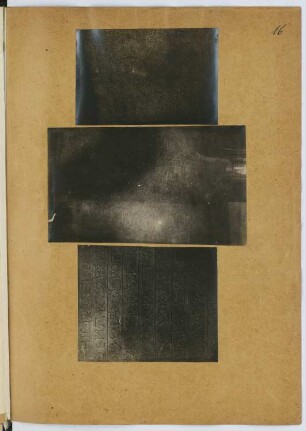 Grabplatten: Details (aus: Skizzen- und Fotoalbum 10)