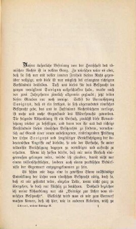 Weitere Beiträge zur Bearbeitung des römischen Rechts, 2. Zur Lehre vom römischen Besitzrecht