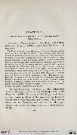 Chapter IV: Drawings connected with Bartolomeo Montagna