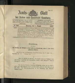 No. 164, 1. August 1915